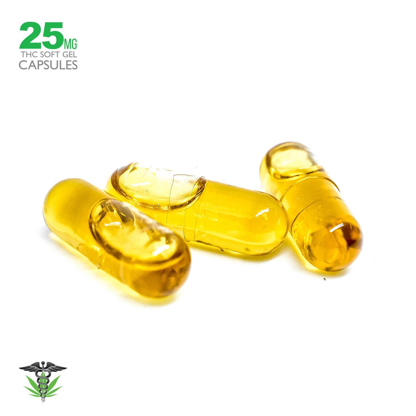 25mg THC Hemp Seed Oil Capsules (CO2) 25mg THC Hemp Seed Oil Capsules (CO2)