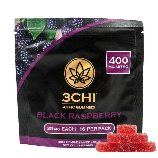 3Chi Delta-8 Black Raspberry Gummies (400 mg Total Delta-8-THC) 3Chi Delta-8 Black Raspberry Gummies (400 mg Total Delta-8-THC)