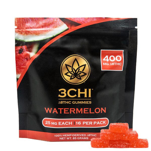 3Chi Delta-8 Watermelon Gummies (400 mg Total Delta-8-THC) 3Chi Delta-8 Watermelon Gummies (400 mg Total Delta-8-THC)
