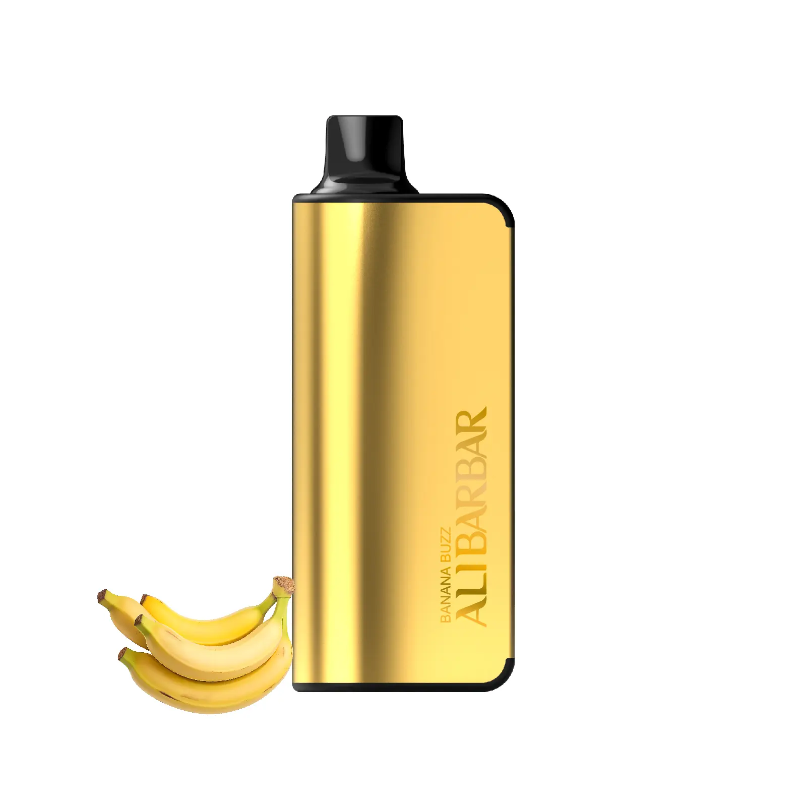Ati-Bar-9000-banana-buzz Alibarbar 9k Banana Buzz disposable vape with Blue Razz Ice and Mango Peach flavors
