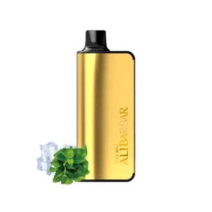 Alibarbar 9000 puffs box disposable vape with Blue Razz Ice and Mango Peach flavors