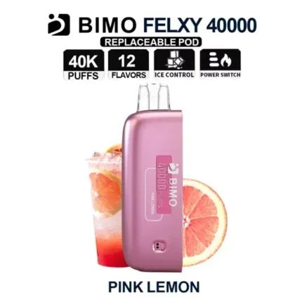 Bimo Felxy 40000 Pod Pink Lemon disposable vape device