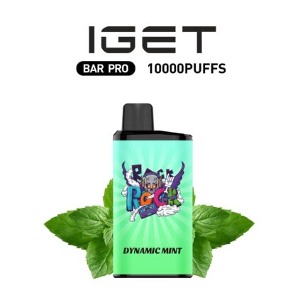 IGET BAR PRO Dynamic Mint disposable vape device in blue flavor variant