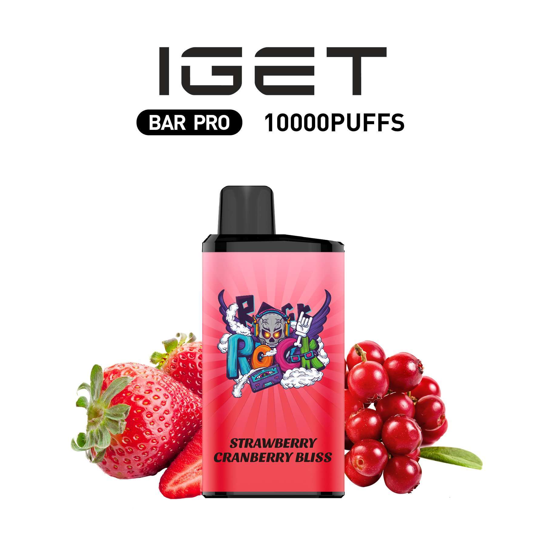 IGET-BAR-PRO-STRAWBERRY-CRANBERRY-BLISS IGET BAR PRO Strawberry Cranberry Bliss - IGET VAPE Online Store disposable vape device flavor variant