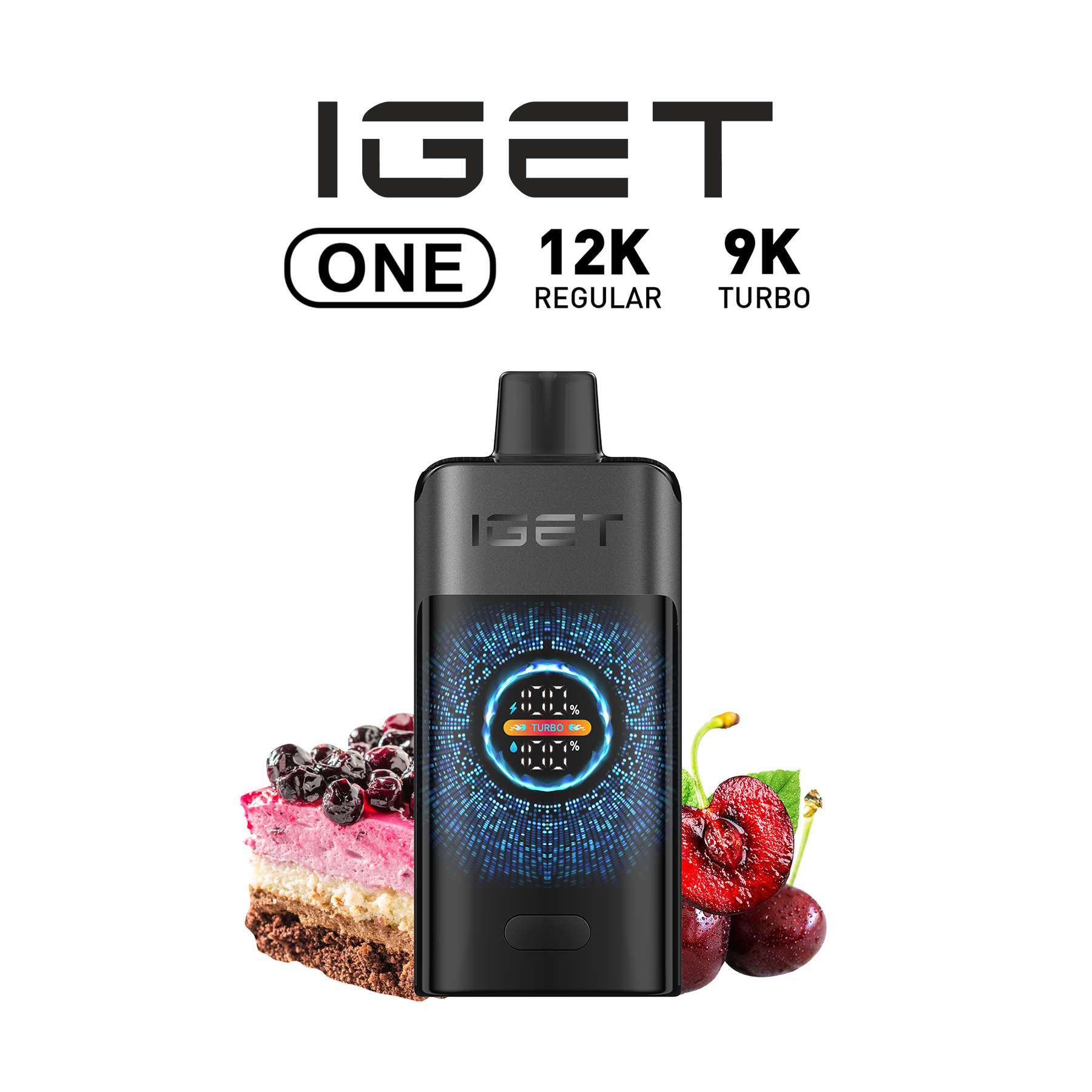 IGET-ONE-BLACK-FOREST IGET One 12000 puffs Black Forest – Long-lasting Disposable Vap