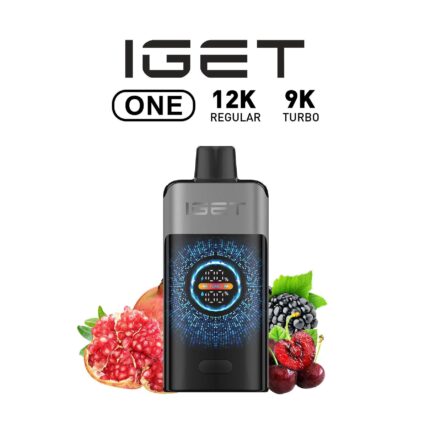 IGET One 12000 puffs Blackberry Cherry Pomegranate – Long-lasting Disposable Vape