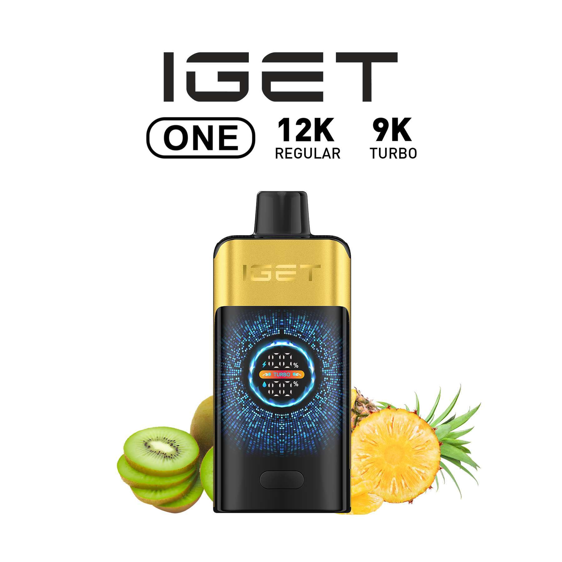 IGET-ONE-KIWI-PINEAPPLE IGET One 12000 puffs Kiwi Pineapple – Long-lasting Disposable Vape