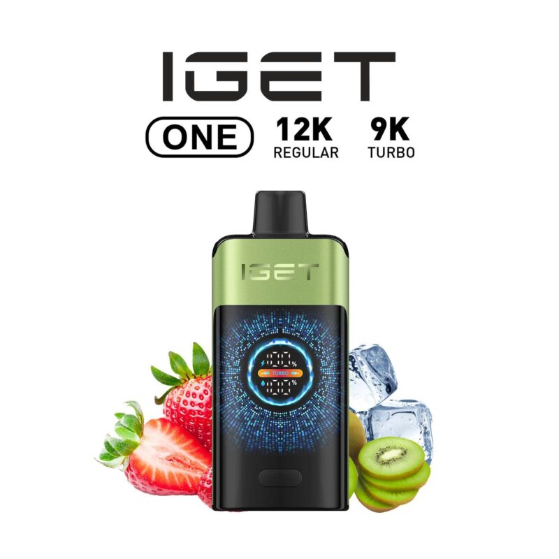 IGET One 12000 puffs Strawberry Kiwi Ice – Long-lasting Disposable Vape