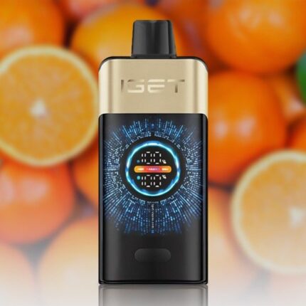 IGET ONE Tropical Orange Monster disposable vape device with flavors