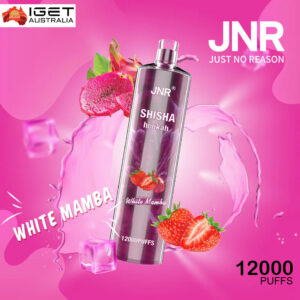 jnr shisha hookah white mamba 12000 puffs premium disposable vape device