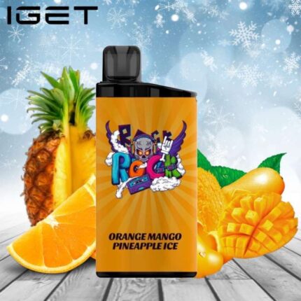 IGET Bar 3500 Orange Mango Pineapple Ice disposable vape device in best-selling flavors