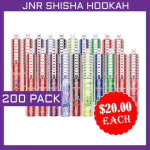 JNR SHISHA HOOKAH 12000 (200) PACK disposable vape device Australia
