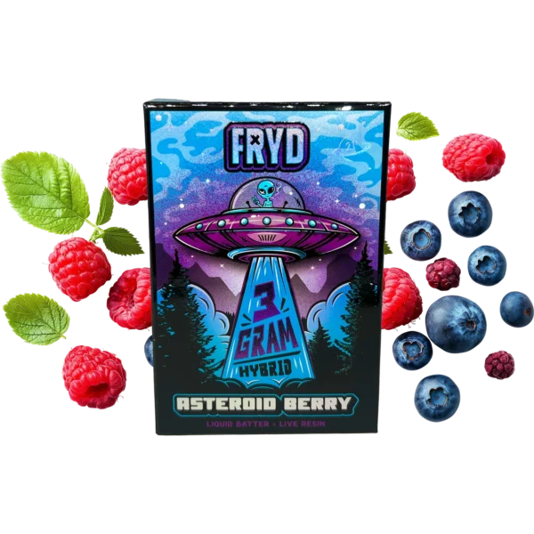 Asteroid Berry Fryd Vape (3 grams + 5 Gummies) Asteroid Berry Fryd Vape (3 grams + 5 Gummies)