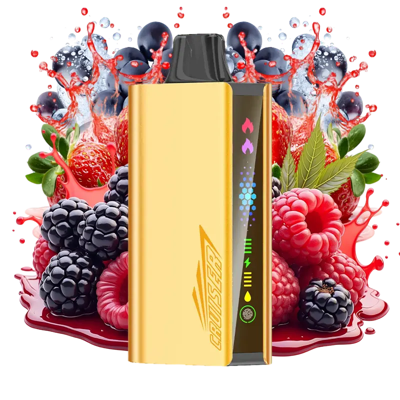 JNR Cruiser Quadruple Berry pod vape featuring four berry flavors, premium disposable vape Australia