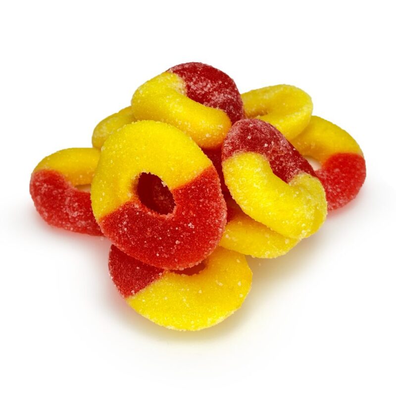 CannaBuddy Delta-8 Peach Rings (300 mg Total Delta-8-THC)