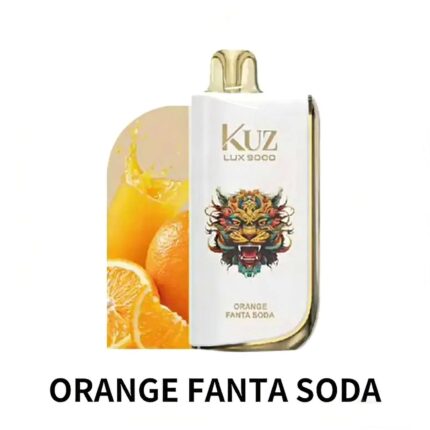 KUZ Ultra 9000 Puffs Orange Fanta Soda disposable vape, premium orange soda flavor, 9000 puff vape Australia