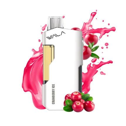 WALA YO 18000 Puffs Cranberry Ice device packaging and product