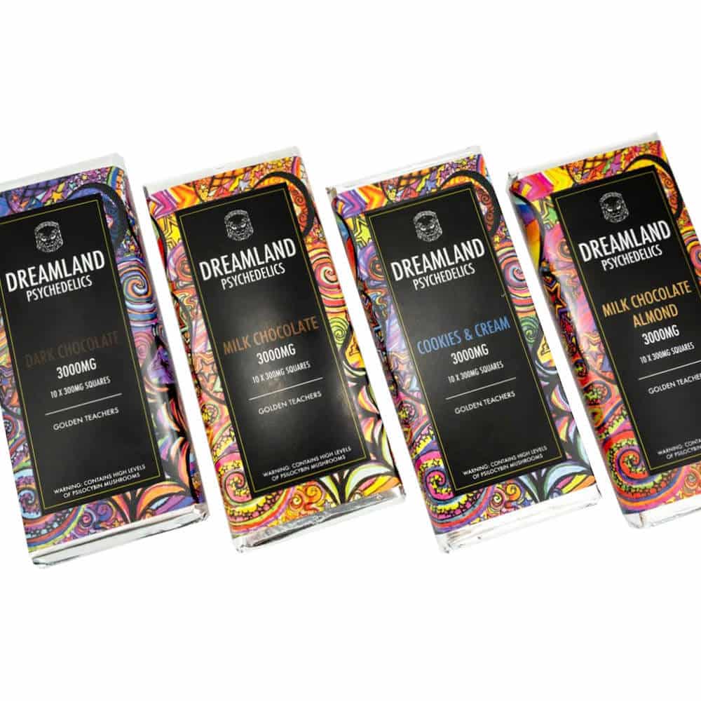Golden Teacher 3000mg Chocolate Bars – Dreamland Psychedelics Golden Teacher 3000mg Chocolate Bars – Dreamland Psychedelics