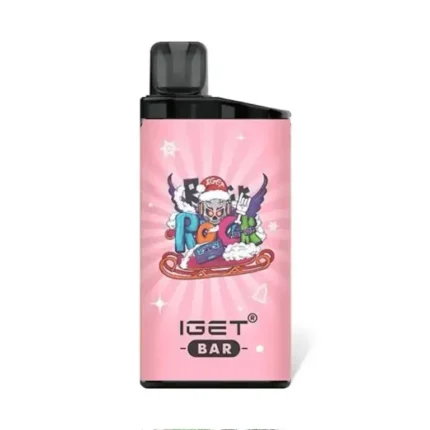 IGET Bar 3500 Puffs Strawberry Lychee Ice disposable vape device in best-selling flavors