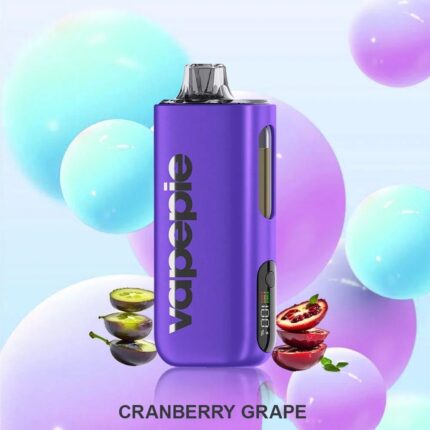 vapepie max 40000 puffs cranberry grape disposable vape device