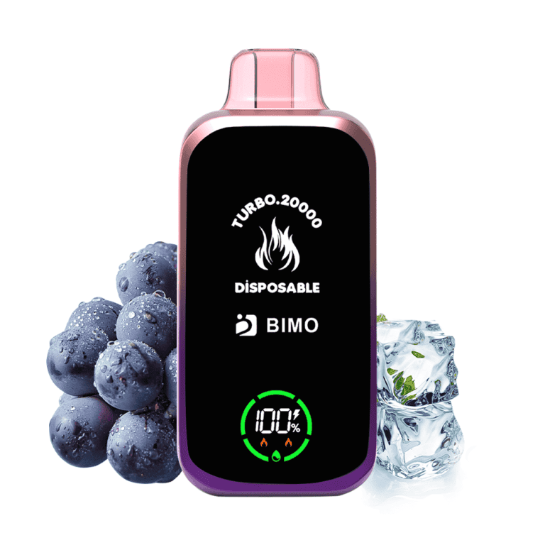 imgi_151_bimovape-turbo-20000-puffs-grape-ice-768x768-1 Bimo vape Turbo 20000 Grape Ice disposable vape device with icy grape flavor