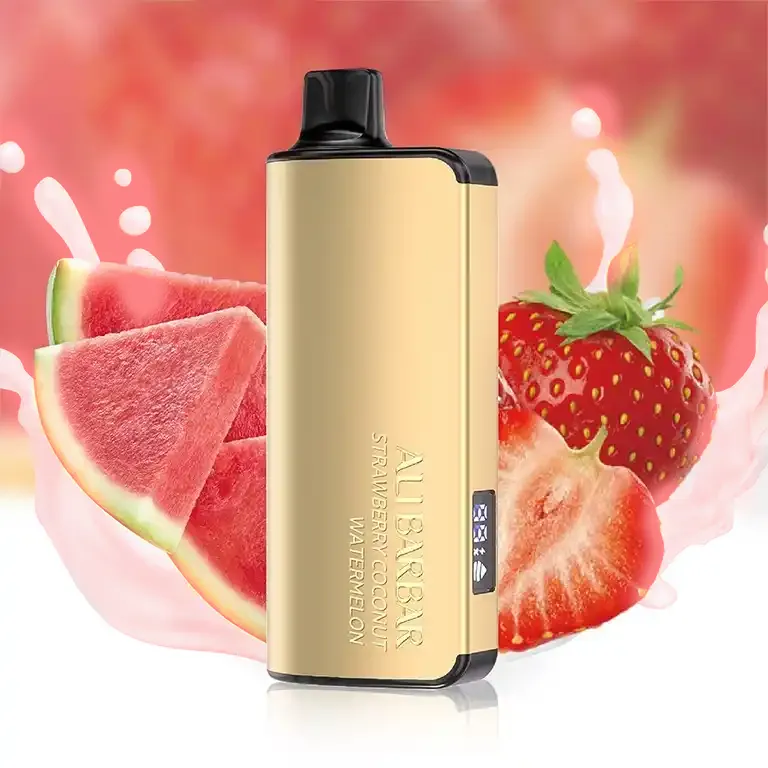 imgi_23_alibarbar-ingot-9000-puffs-strawberry-watermelon Alibarbar Ingot Strawberry Watermelon disposable vape device on Nebula Vapes AUS