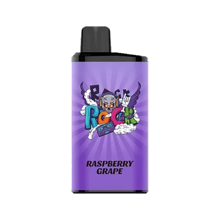 iget bar pro-1000 raspberry-grape disposable vape with sleek design and fruity flavors