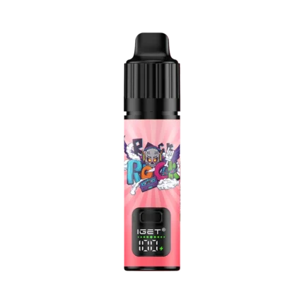 IGET Bar Plus S3 Cherry Pomegranate 10000 Puffs disposable vape device with top flavors