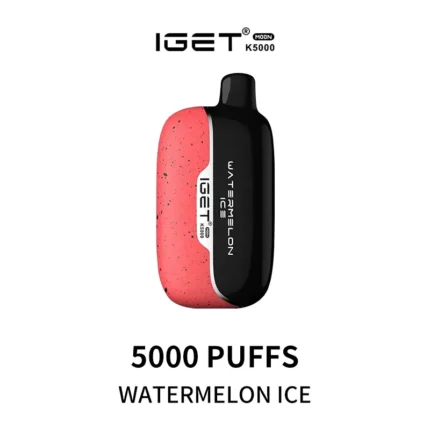 Iget Moon K5000 Watermelon Ice disposable vape device with flavors