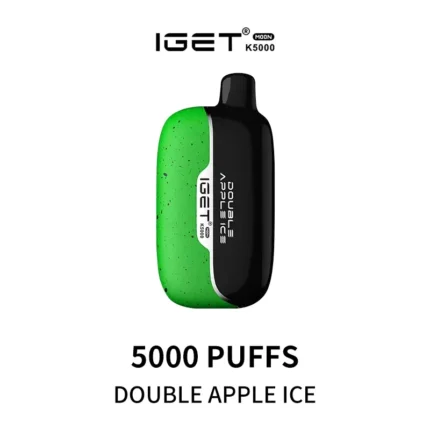 Iget Moon K5000 Double Apple Ice disposable vape device with flavors