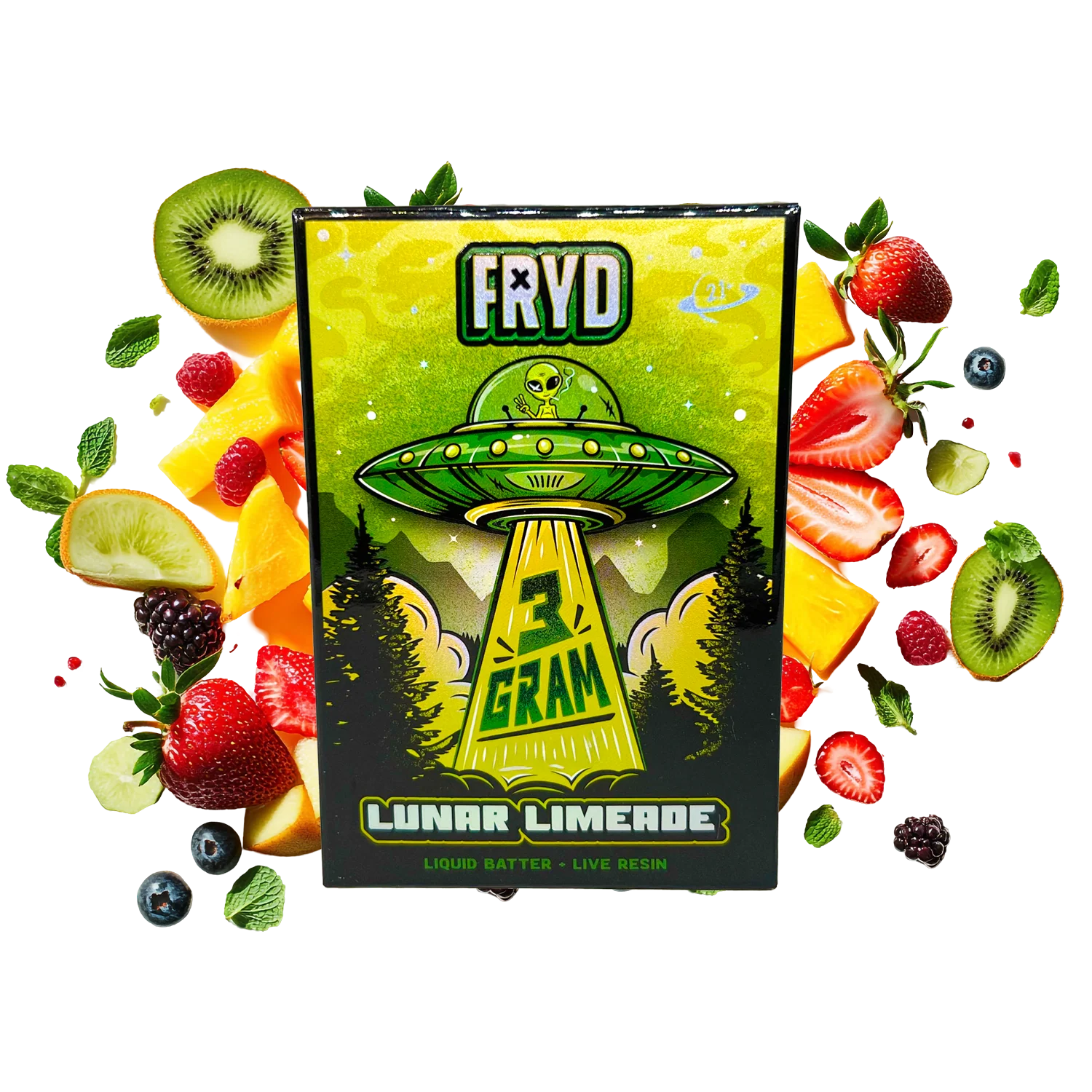 Lunar Limeade Fryd Vape (3 grams + 5 Gummies) Lunar Limeade Fryd Vape (3 grams + 5 Gummies)