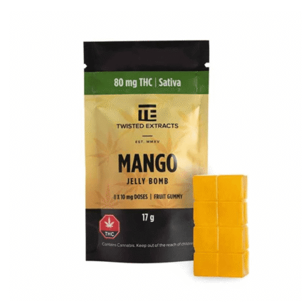 Mango SATIVA JELLY BOMBS – Twisted Extract