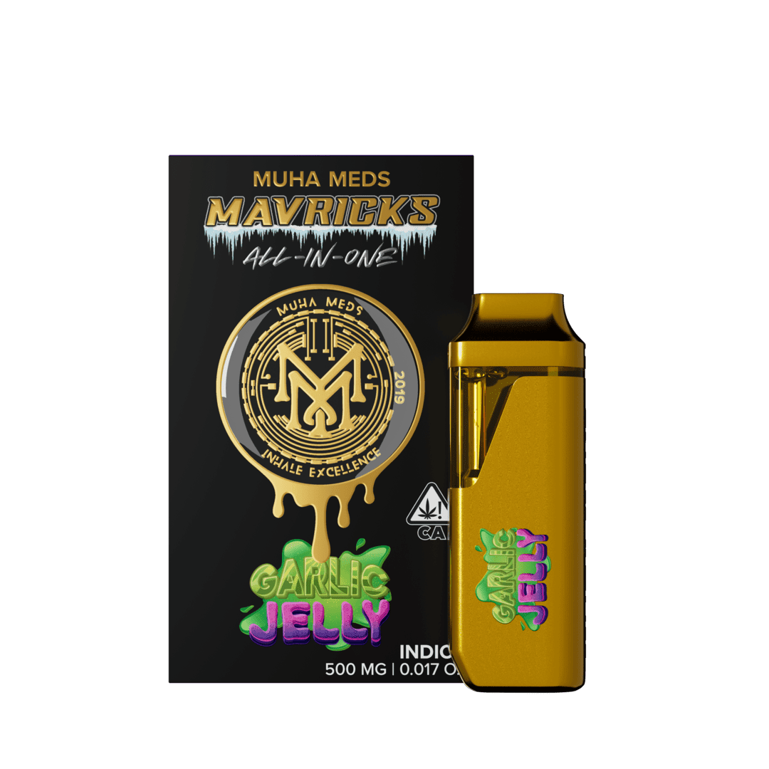 MUHA MEDS GARLIC JELLY LIVE ROSIN DISPOSABLE VAPE CARTRIDGE MUHA MEDS GARLIC JELLY LIVE ROSIN DISPOSABLE VAPE CARTRIDGE