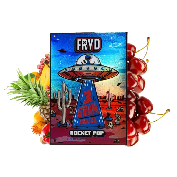 Rocket Pop Fryd Vape (3 grams + 5 Gummies) Rocket Pop Fryd Vape (3 grams + 5 Gummies)
