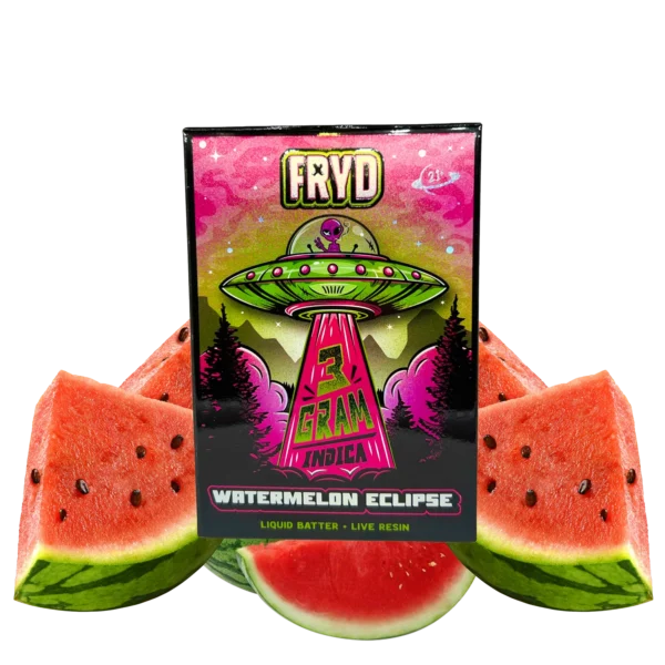 Watermelon Eclipse Fryd Vape (3 grams + 5 Gummies) Watermelon Eclipse Fryd Vape (3 grams + 5 Gummies)
