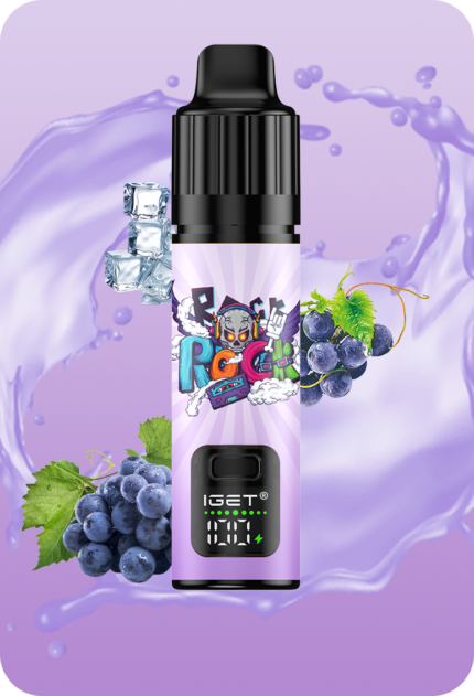 IGET Bar Plus Grape Ice disposable vape pod