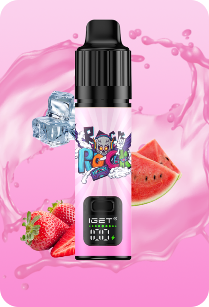 IGET Bar Plus Strawberry Watermelon Ice disposable vape pod