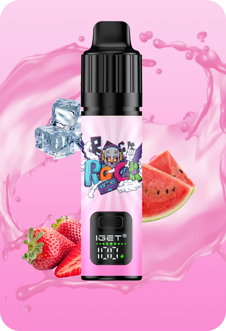 IGET-Barplus-Strawberry-Watermelon-Ice-Vape IGET Bar Plus Strawberry Watermelon Ice disposable vape pod