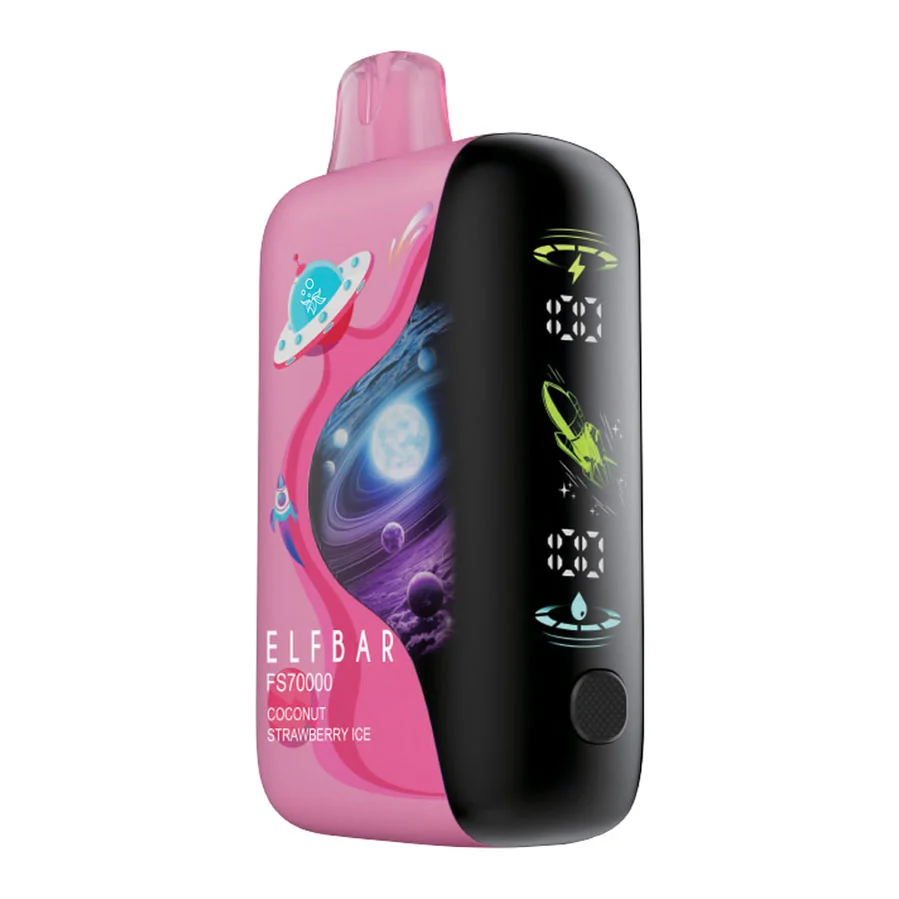 Elf Bar FS70K Disposable Vape Device - Coconut Strawberry Ice 20ml Elf Bar FS70000 Coconut Strawberry Ice disposable vape device