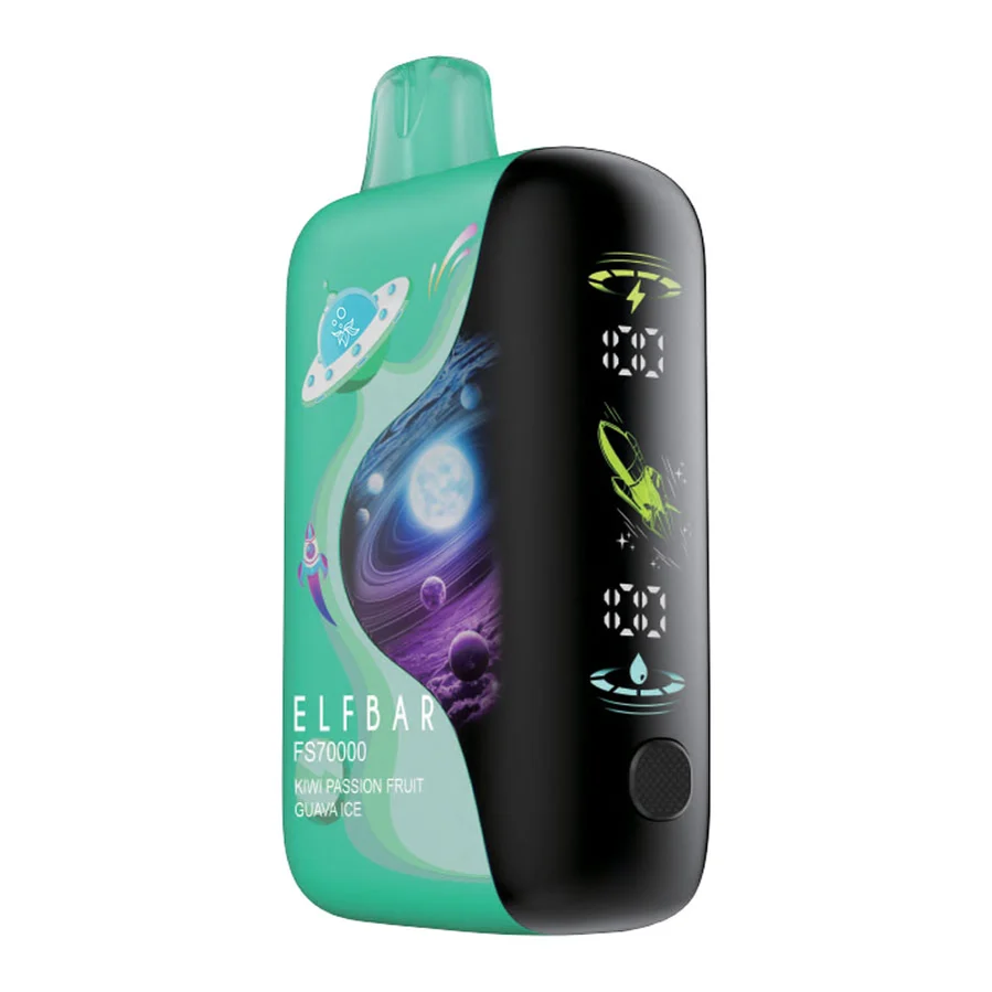 Elf Bar FS70K Disposable Vape Device - Kiwi Passion Fruit Guava Ice 20ml Elf Bar FS70000 Kiwi Passion Fruit Guava Ice disposable vape device