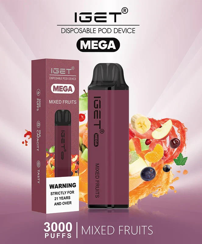 IGET Mega Mixed Fruits (3000 Puffs) iget-mega-mixed-fruits-vape-device