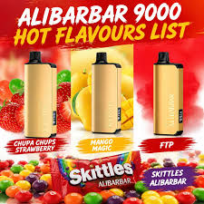 Alibarbar Ingot 9000 displayed with flavor pods for Australian customers