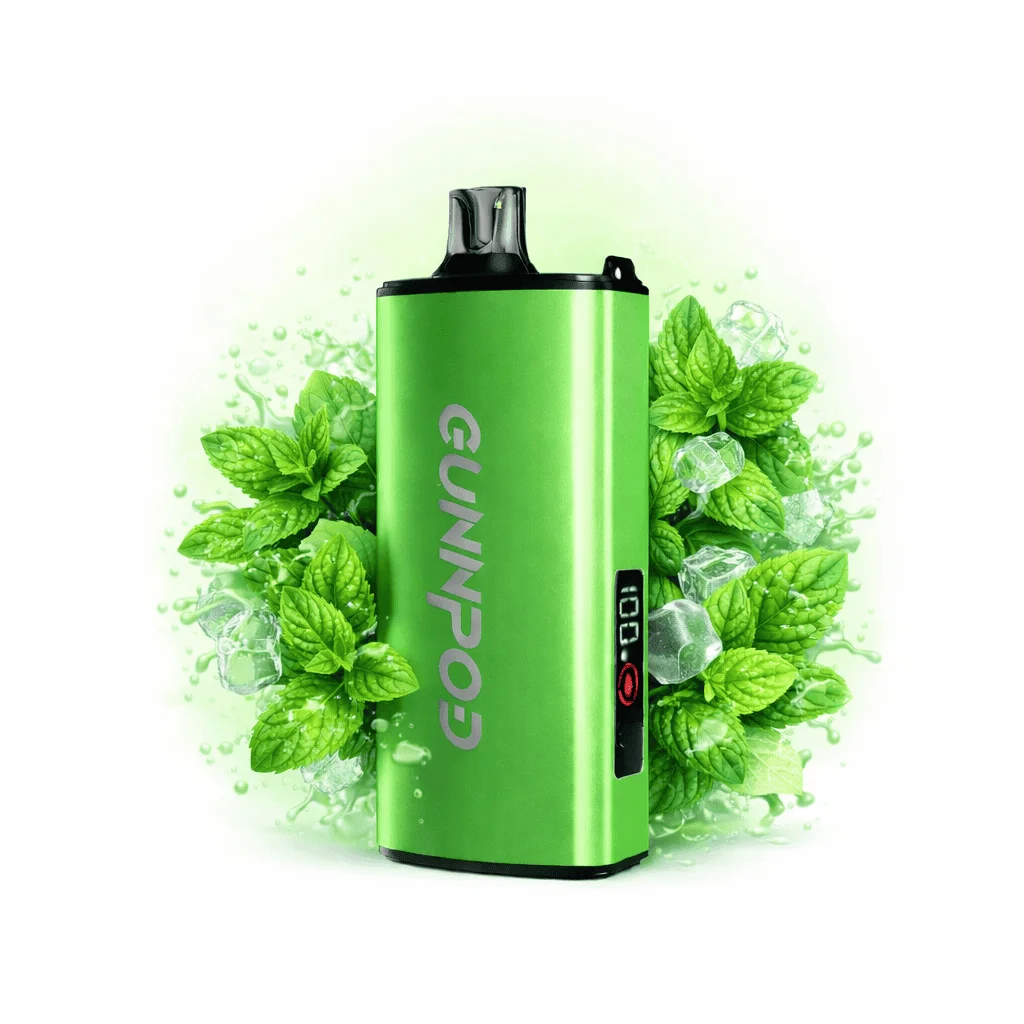 fresh-mint-gunnpod-evo-15-000 GUNNPOD EVO 15000 FRESH MINT vape device with fresh mint flavor