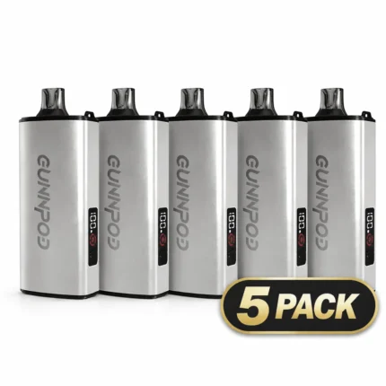 Gunnpod Evo 14,000 5 Pack with assorted flavor vape devices