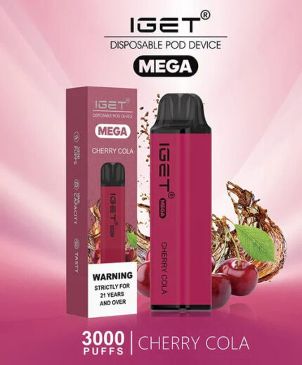 IGET Mega Cherry Cola disposable vape device