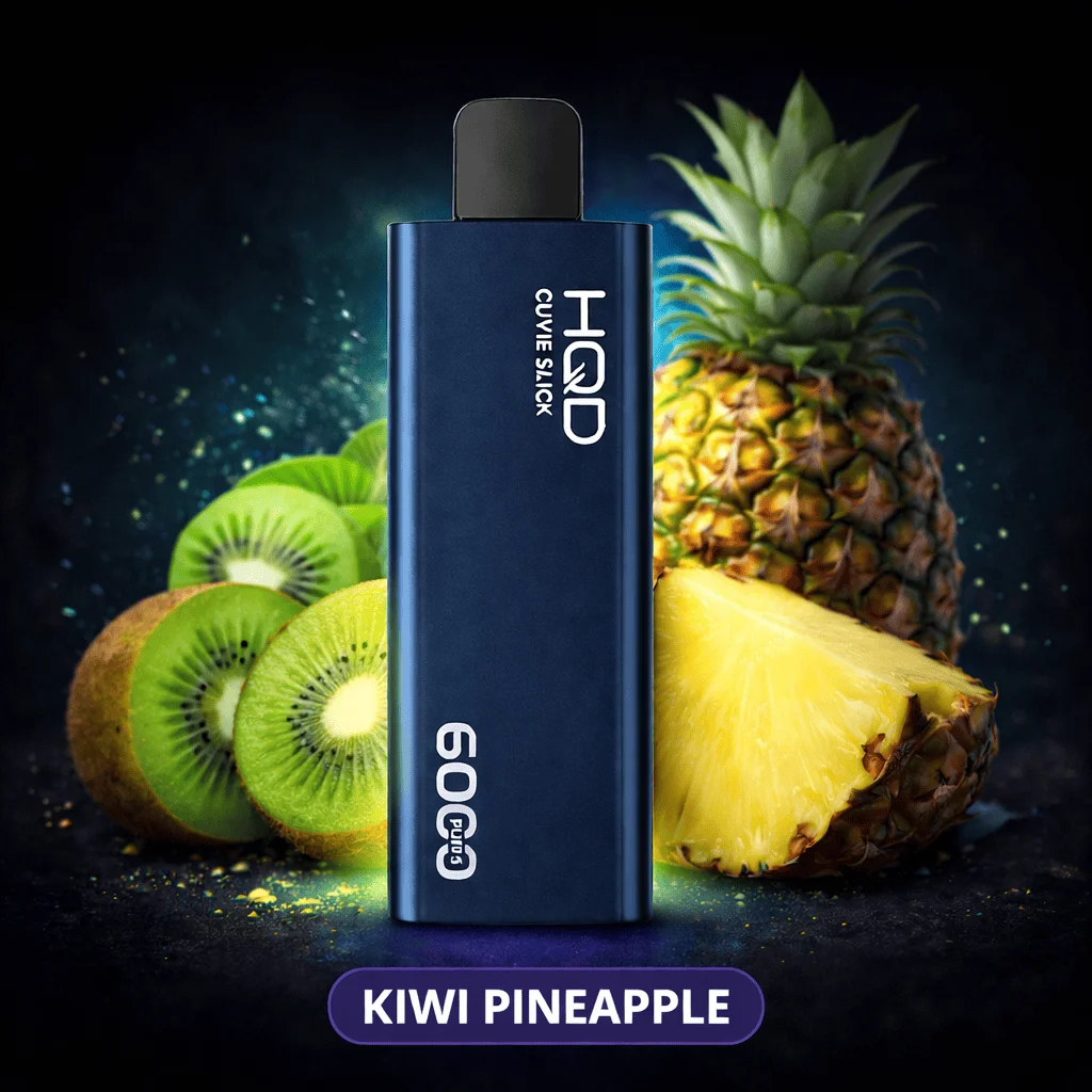 kiwi-pineapple-hqd-cuvie-slick-6000-new HQD Cuvie Slick 6000 Kiwi Pineapple vape device