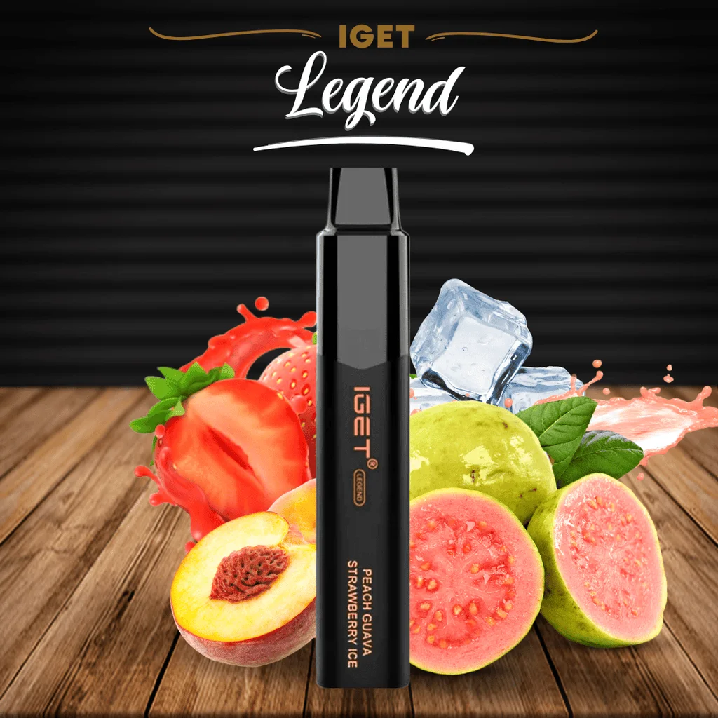 peach-guava-strawberry-ice-iget-legend-4000 IGET LEGEND 4000 PEACH GUAVA STRAWBERRY ICE vape device