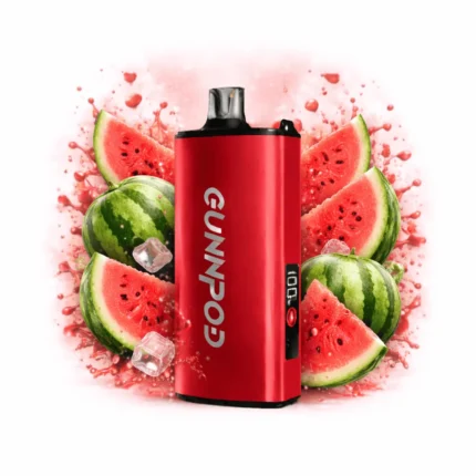 gunnpod evo 15000 watermelon burst vape device with juicy watermelon flavor