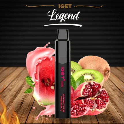 IGET LEGEND 4000 WATERMELON KIWI POMEGRANATE disposable vape device